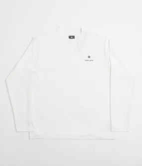 festival event Snow Peak NSD Logo Long Sleeve T-Shirt - Off White