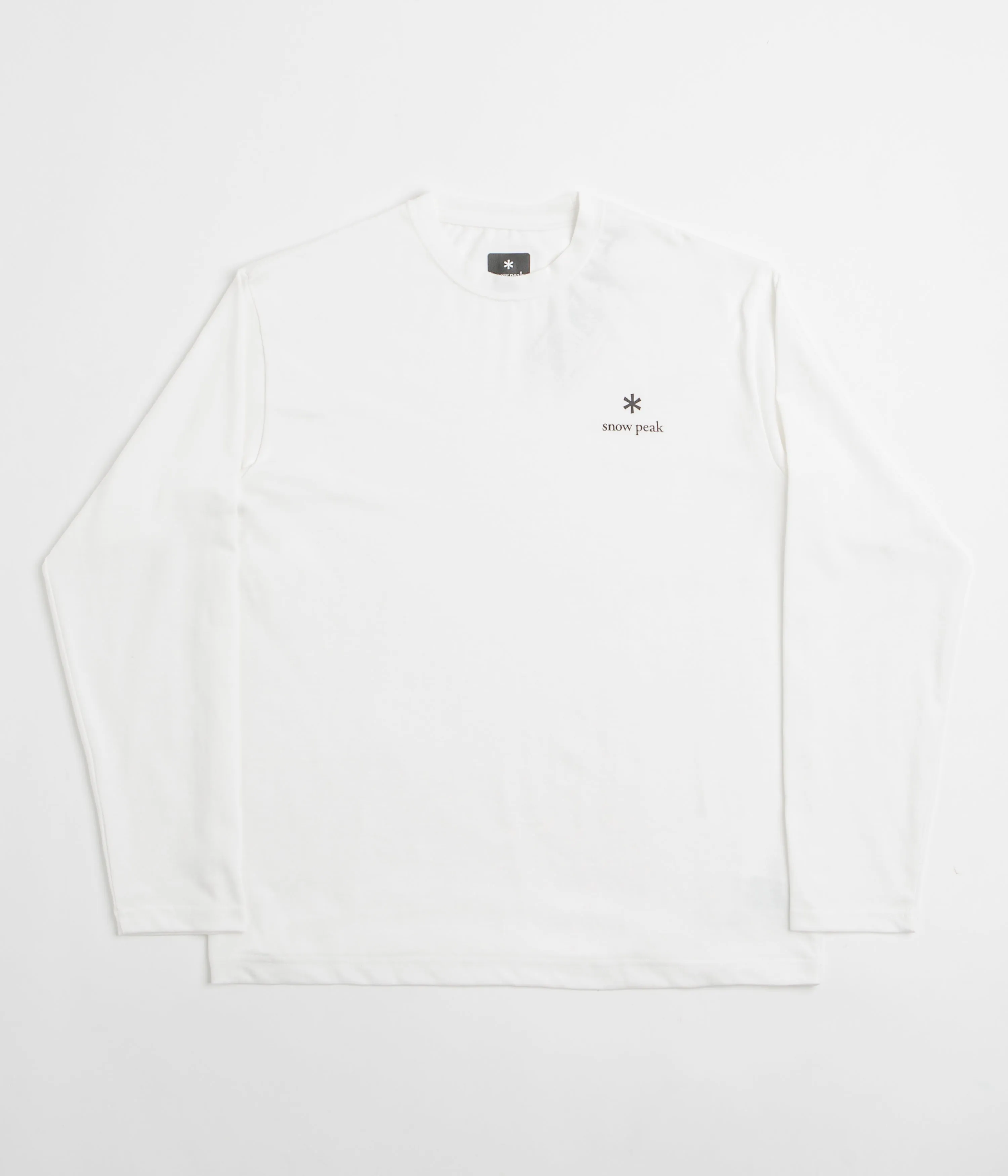 festival event Snow Peak NSD Logo Long Sleeve T-Shirt - Off White