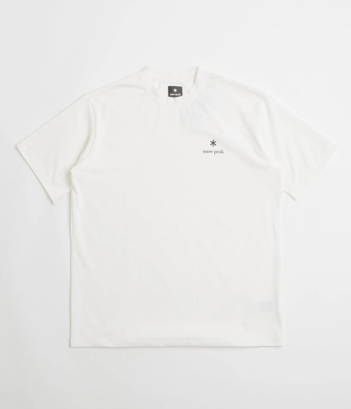 full-length legs Snow Peak NSD Logo T-Shirt - Off White