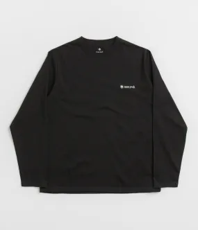 blended fabric cinema event Snow Peak Onepoint Logo Long Sleeve T-Shirt - Black
