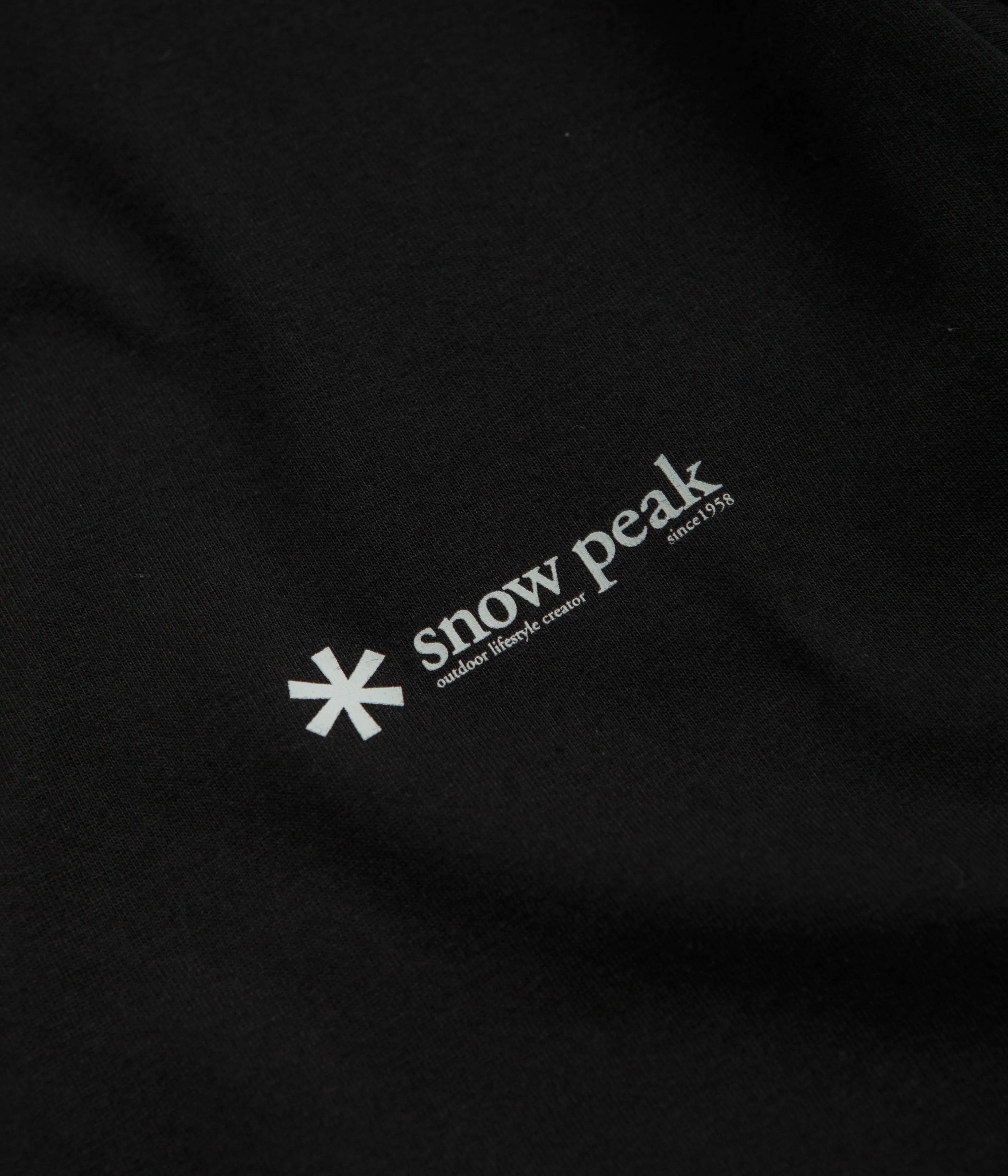 one of a kind Snow Peak Onepoint Logo Long Sleeve T-Shirt - Black