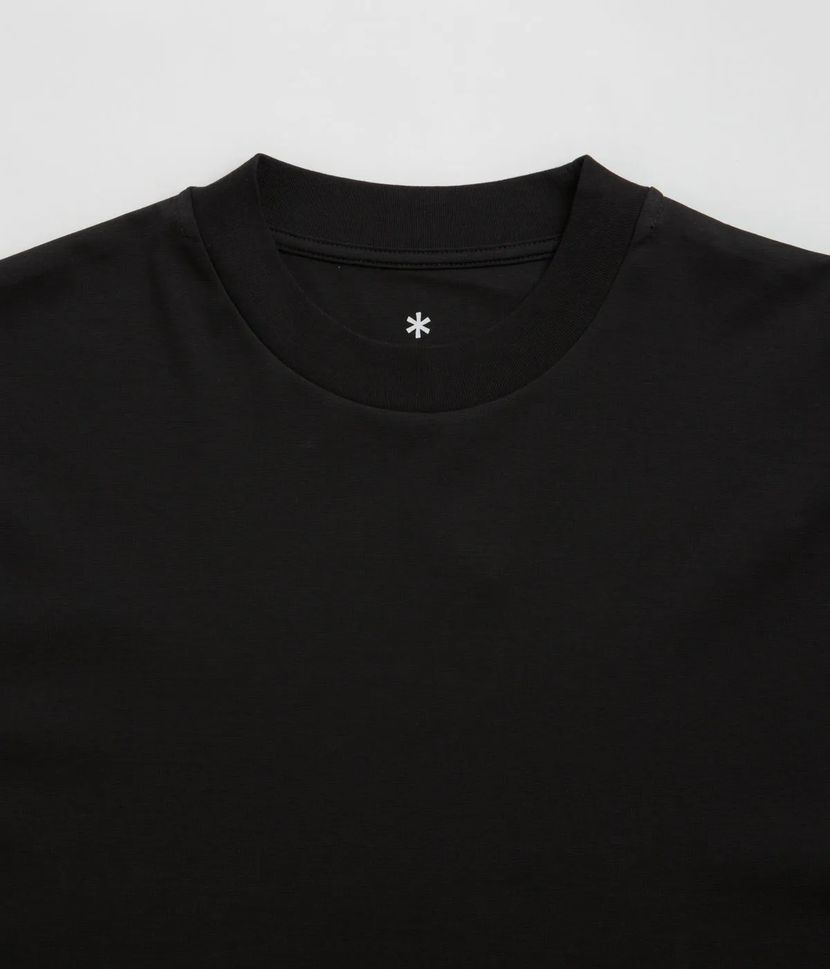 Snow Peak Organic Cotton Mercerized T-Shirt - Black Sandals piping