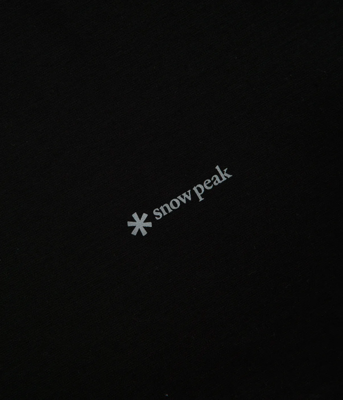 cricket venue football venue Snow Peak Organic Cotton Mercerized T-Shirt - Black