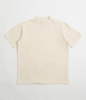Snow Peak Recycled Cotton Heavy Mockneck T-Shirt - Ecru Paisley