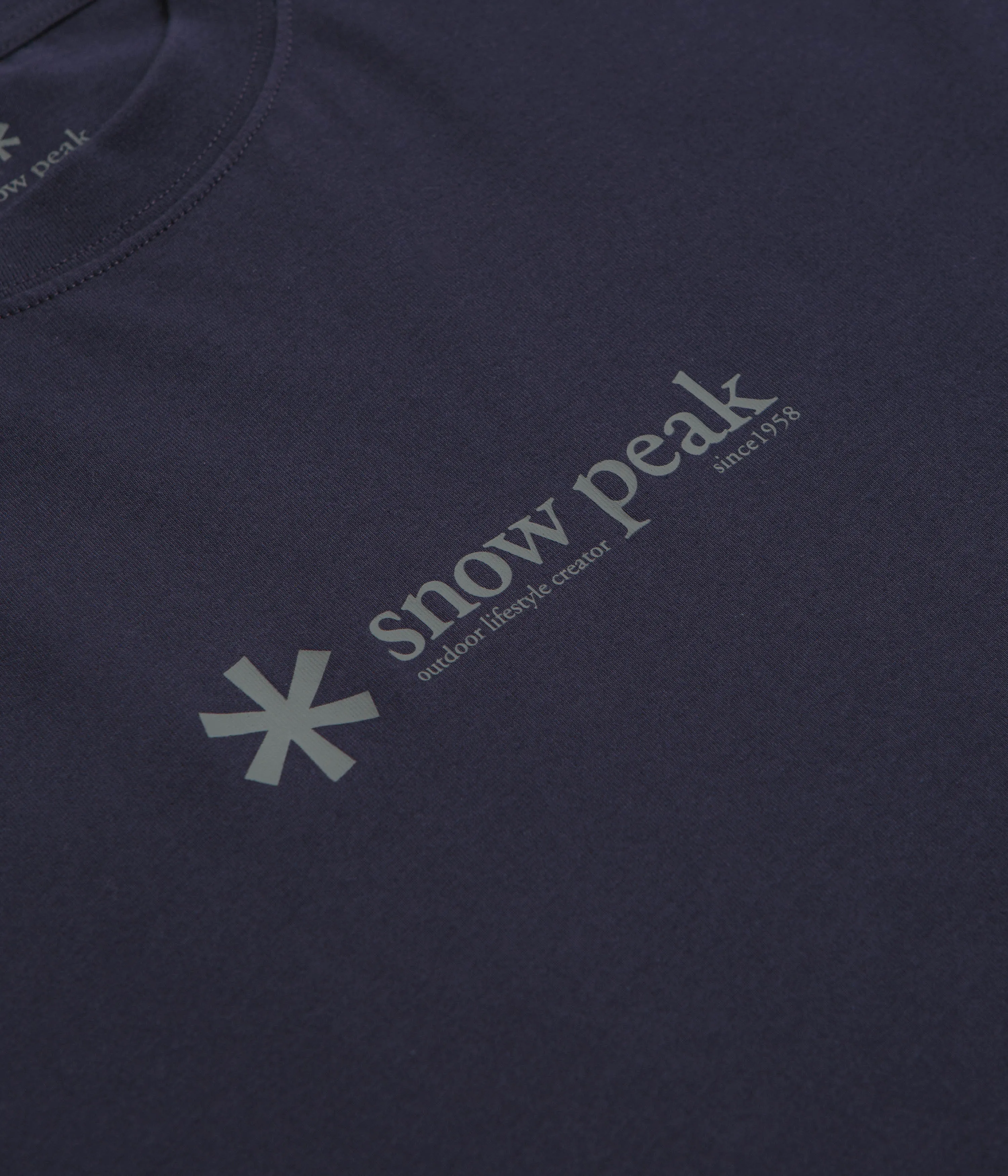 Snow Peak Soft Cotton Logo T-Shirt - Navy camisole