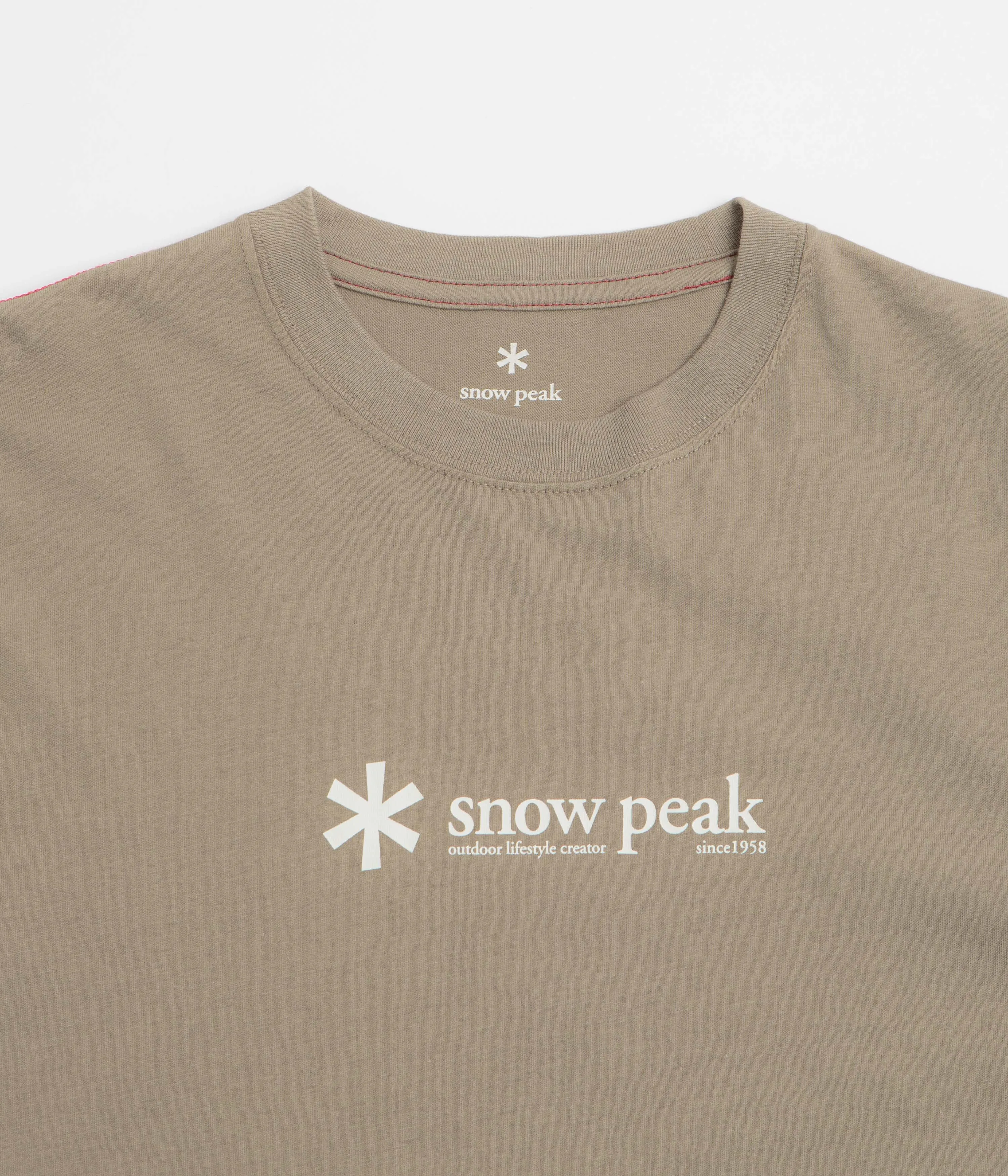 Humid climate Snow Peak Soft Cotton Logo T-Shirt - Pro