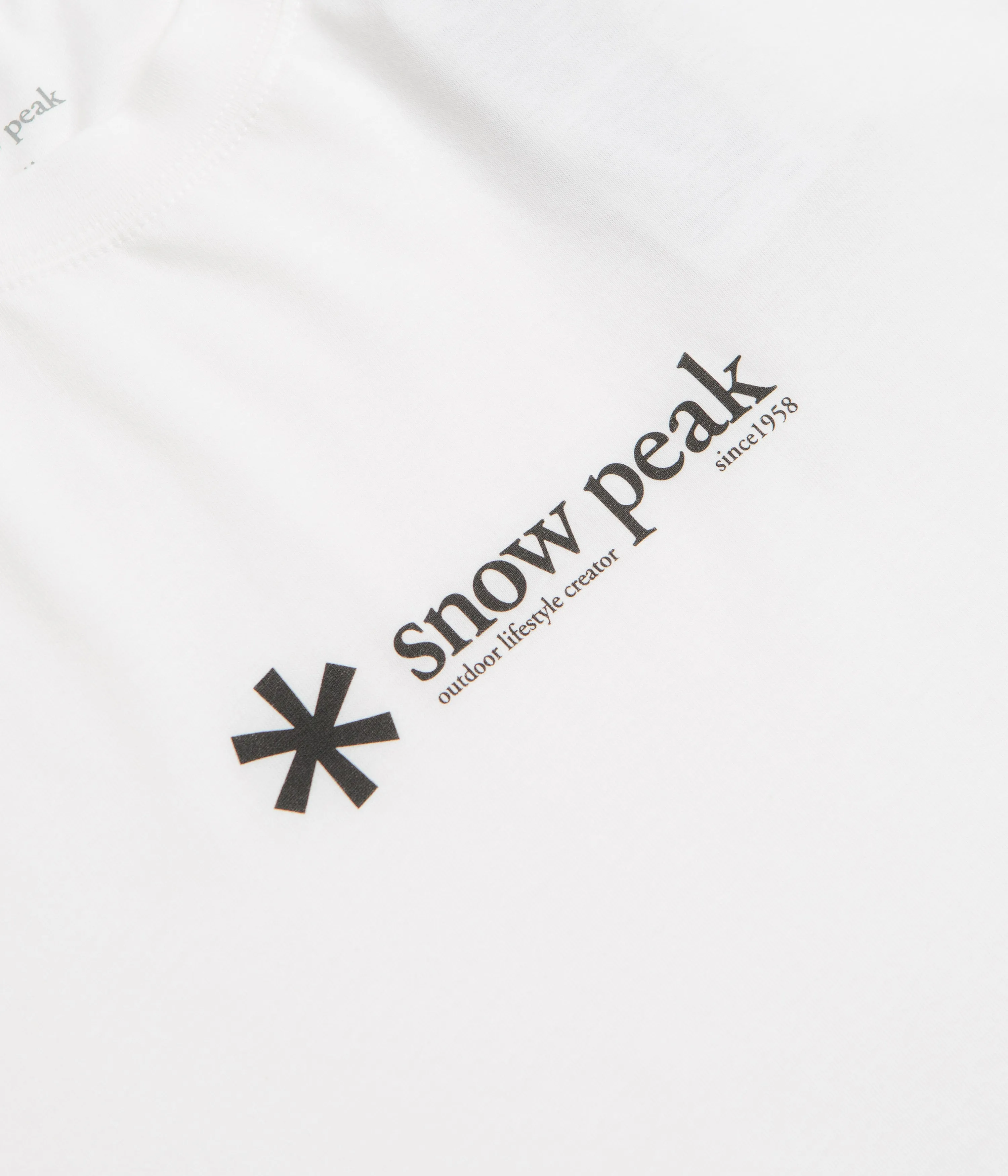 Snow Peak Soft Cotton Logo T-Shirt - White lounge event