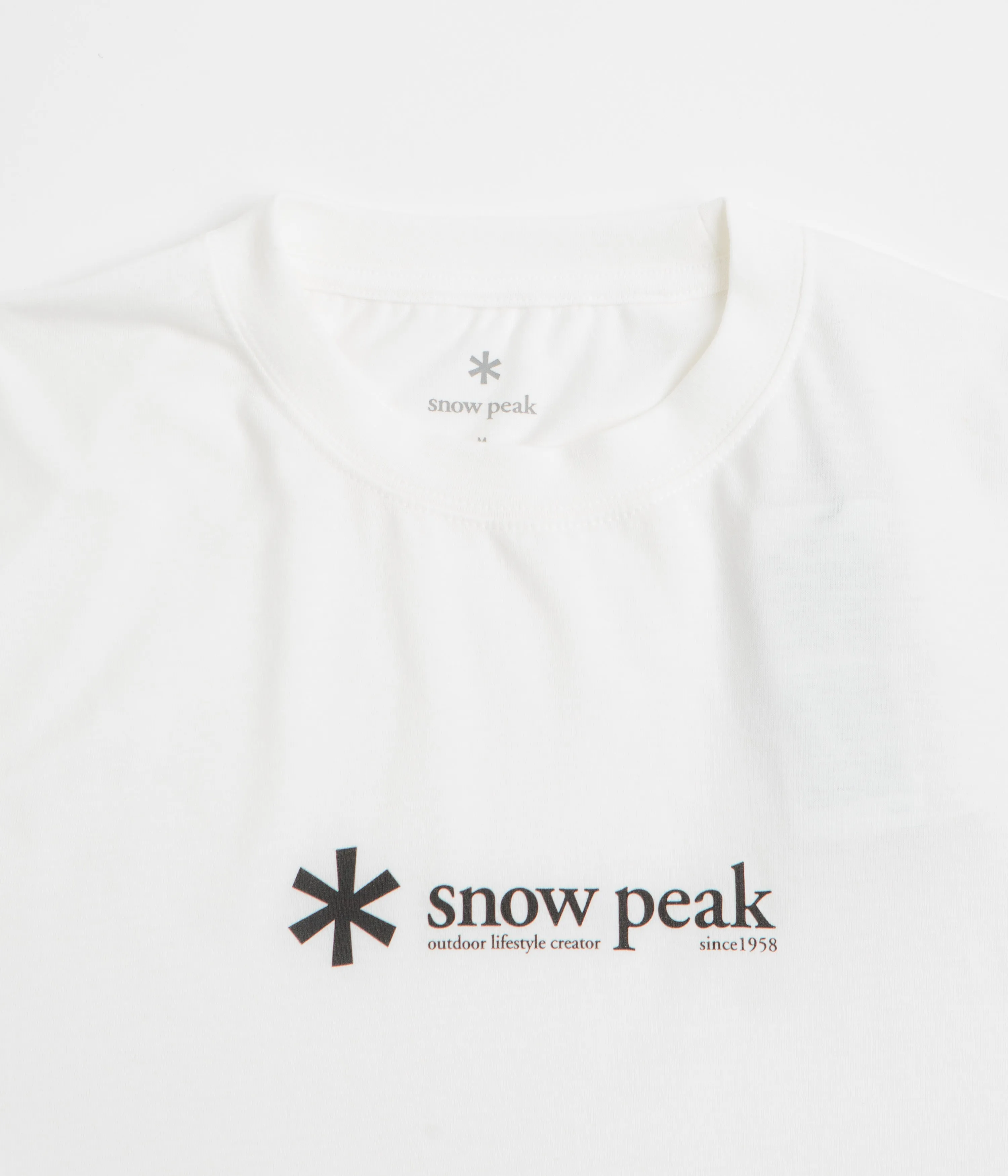 Activewear Snow Peak Soft Cotton Logo T-Shirt - White