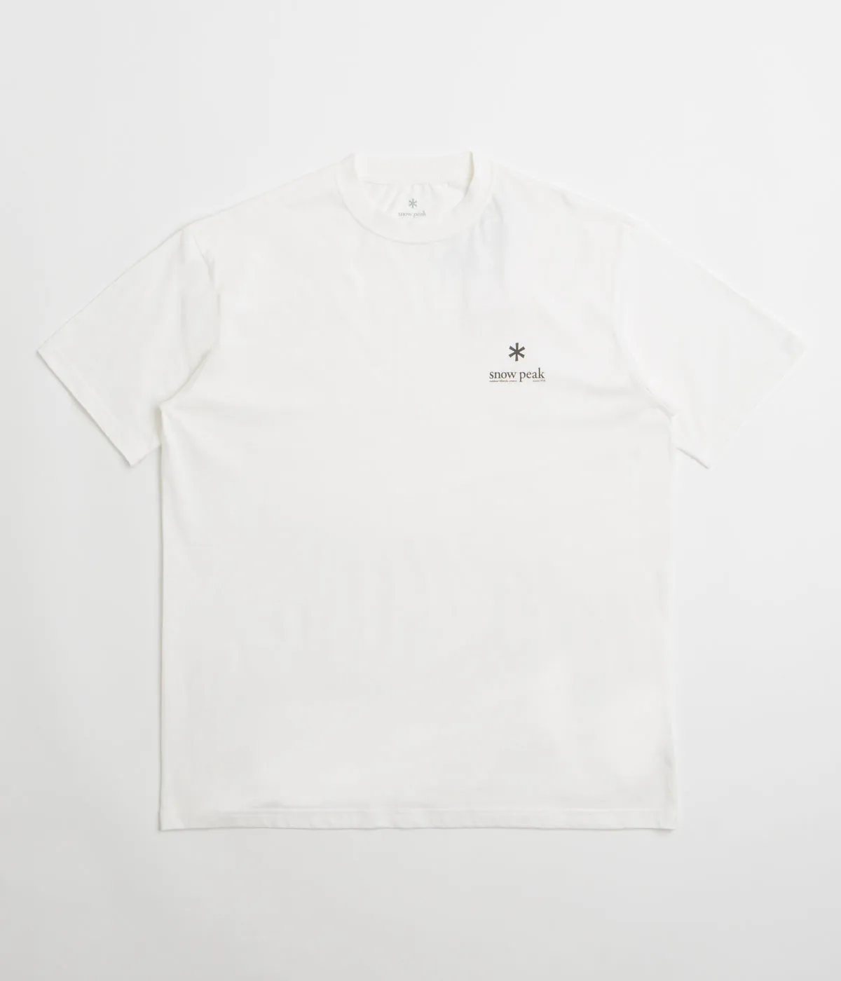 park Snow Peak Soft Cotton Relaxed Logo T-Shirt - Off White