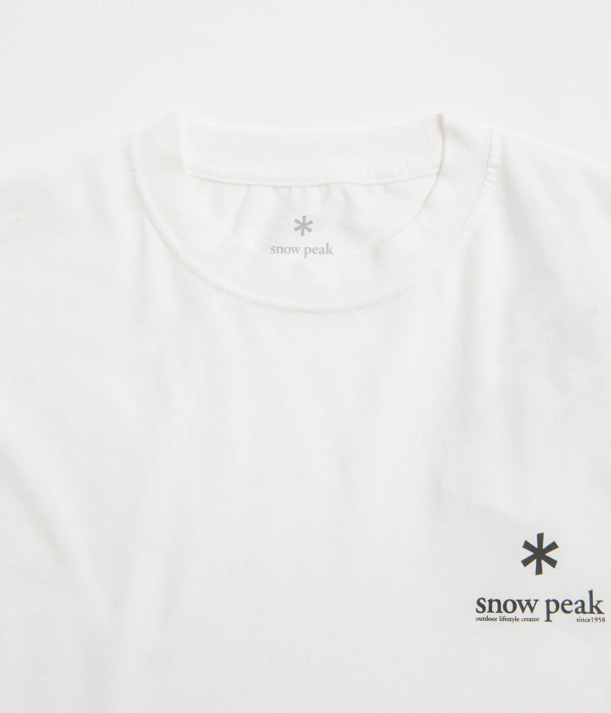 museum Snow Peak Soft Cotton Relaxed Logo T-Shirt - Off White