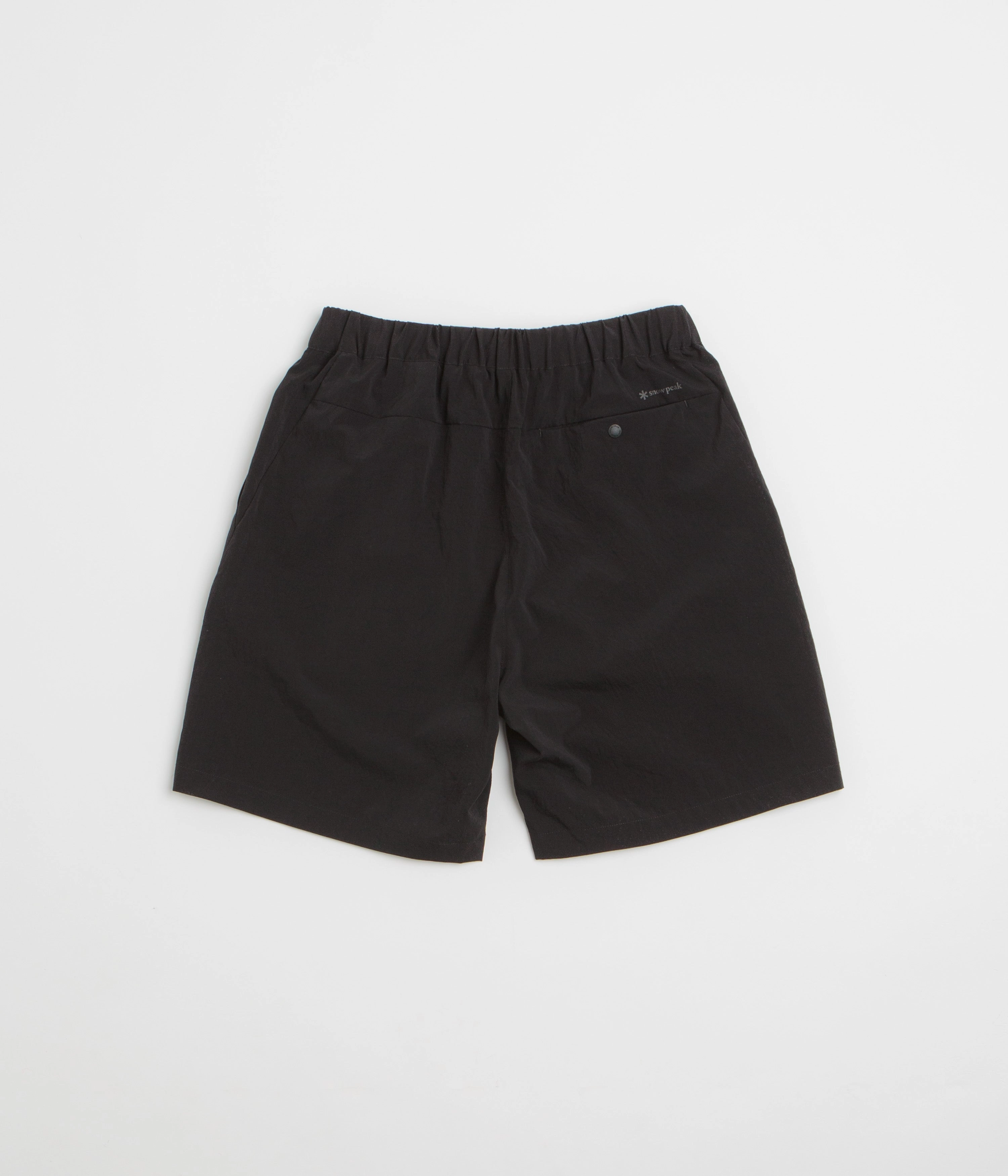 stripe design Snow Peak Breathable Quick Dry Shorts - Black