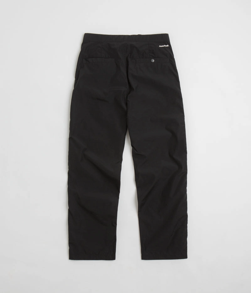 Relax Fit Travel Friendly Snow Peak Light Mountain Cloth Pants - Black