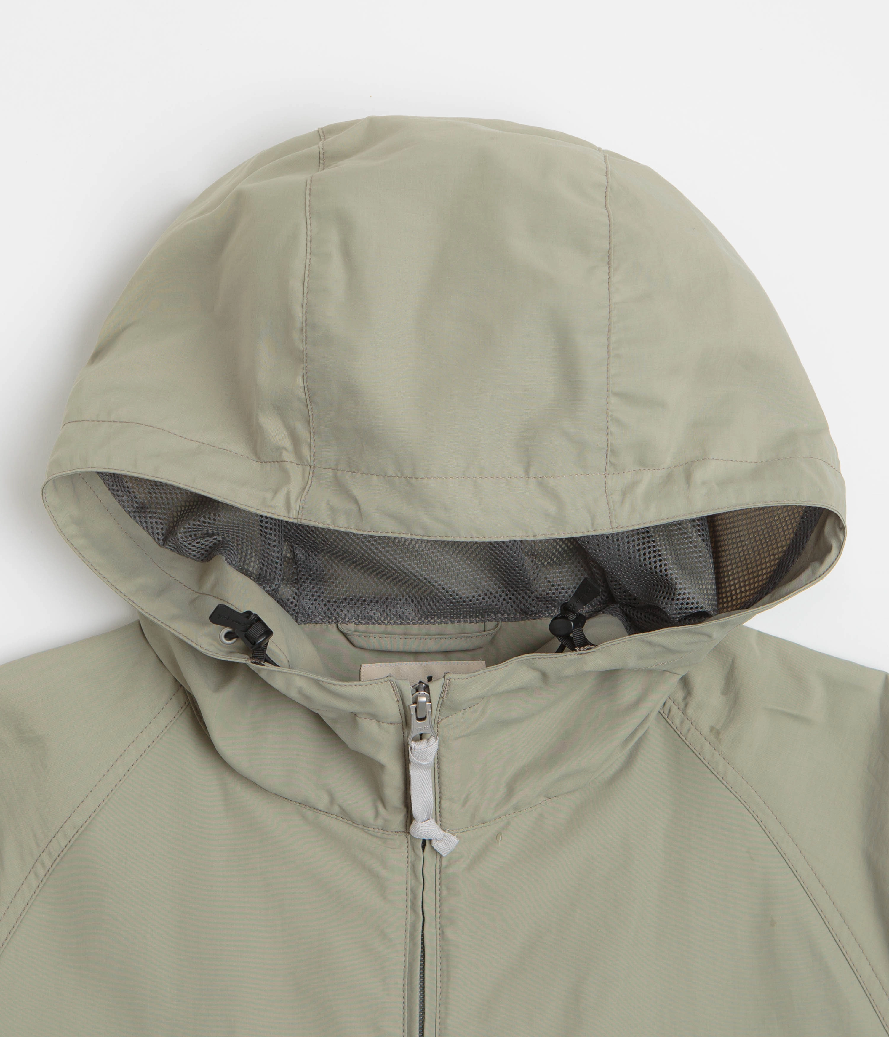 Snow Peak Light Mountain Cloth Zip Up Parka - Beige Bonded Shoulder Guards