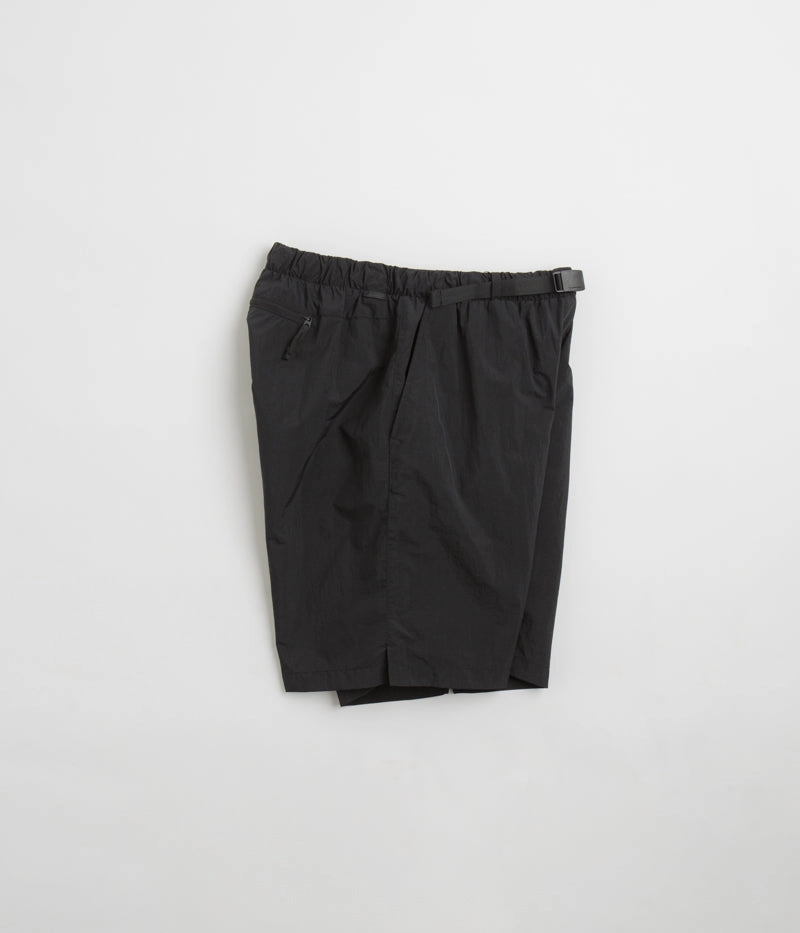 Snow Peak Nylon Tussah 2Way Shorts - Black Impact Absorbing Padding