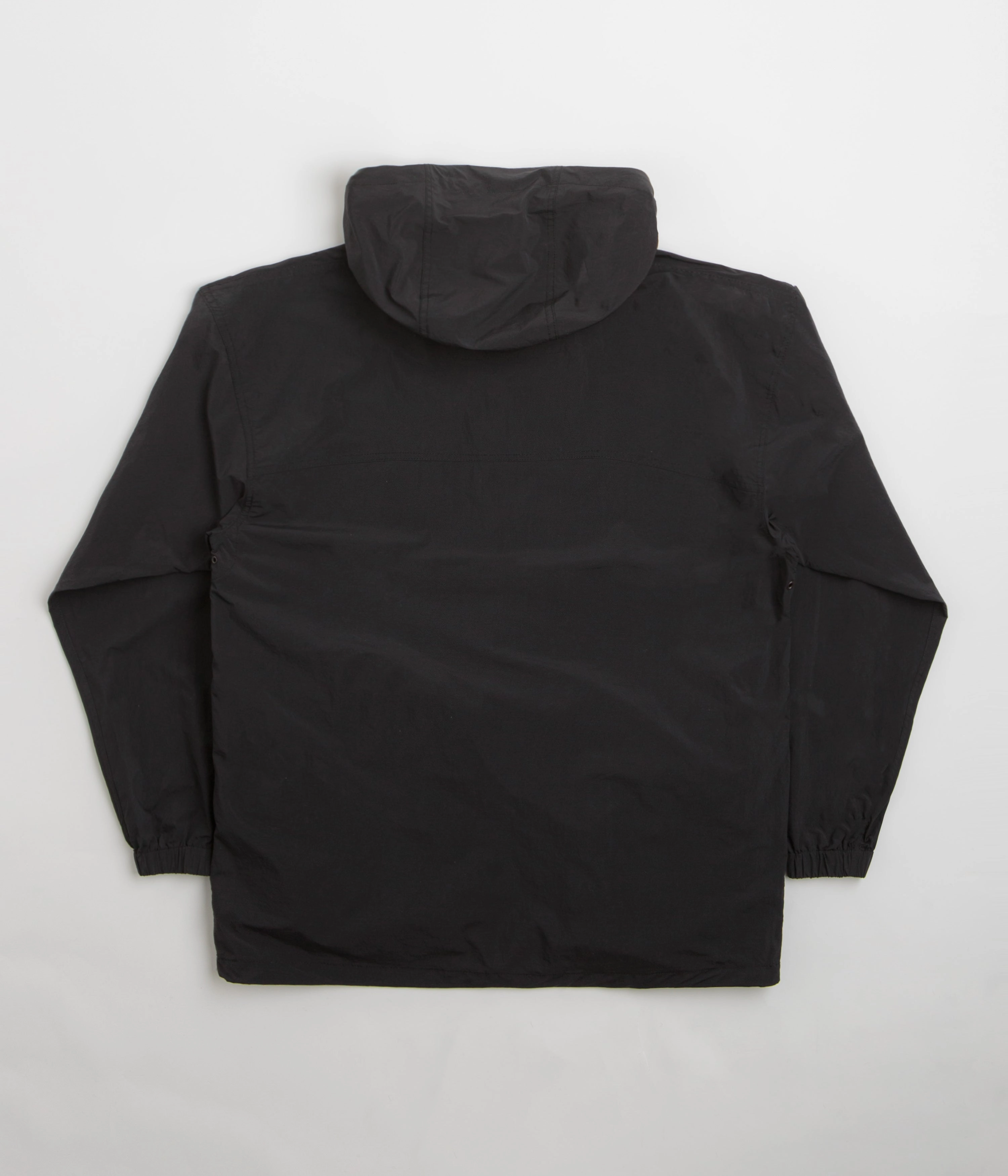 Temperature Regulating High Collar Style Snow Peak Nylon Tussah Jacket - Black