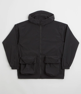 train journey Warm Thinsulate Snow Peak Nylon Tussah Jacket - Black