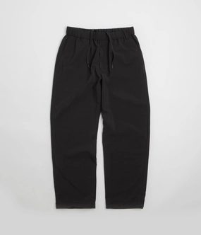 EcoFriendlyMaterial Adjustable Drawcord Snow Peak PE Light Poplin Pants - Black