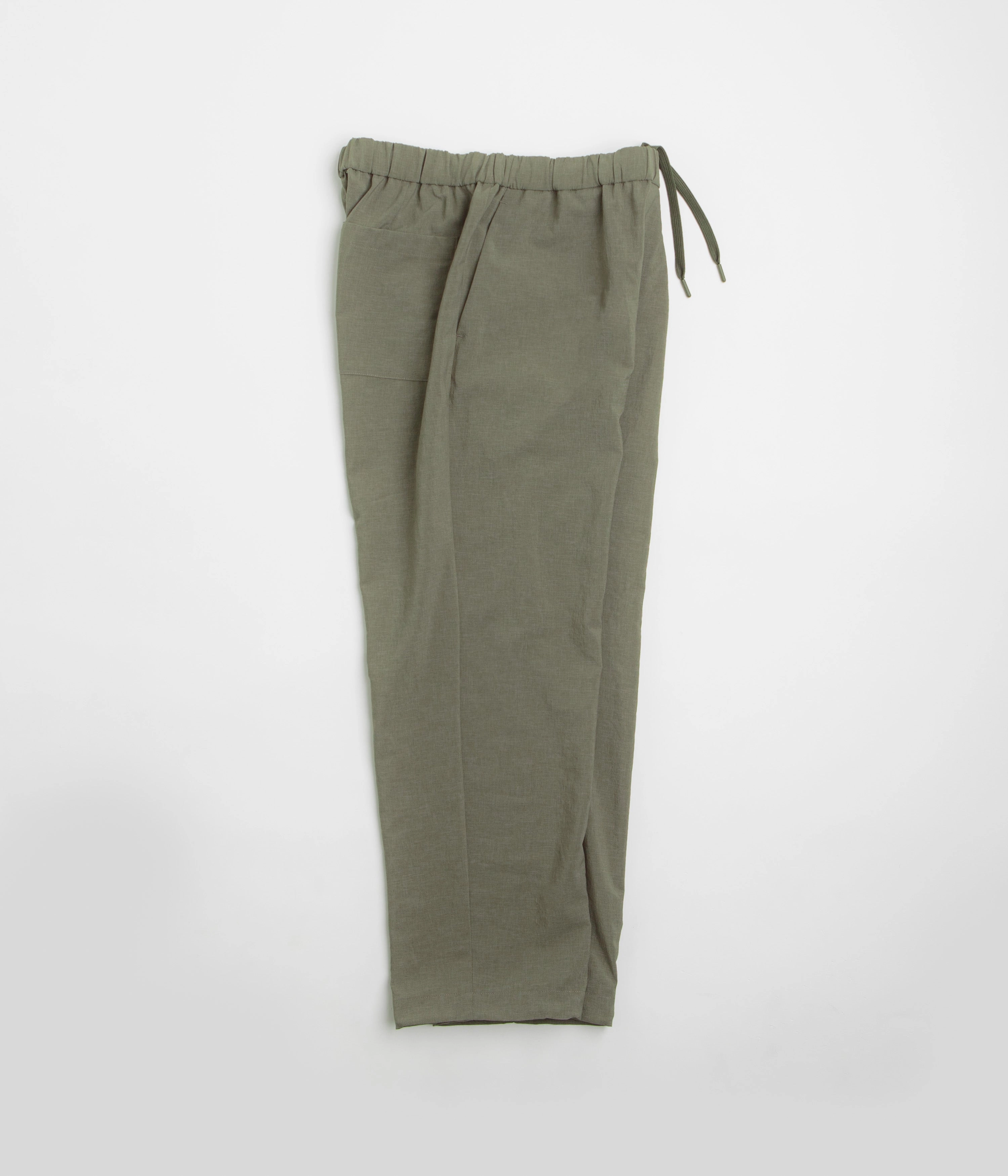 Snow Peak PE Light Poplin Pants - Olive Versatile Waist