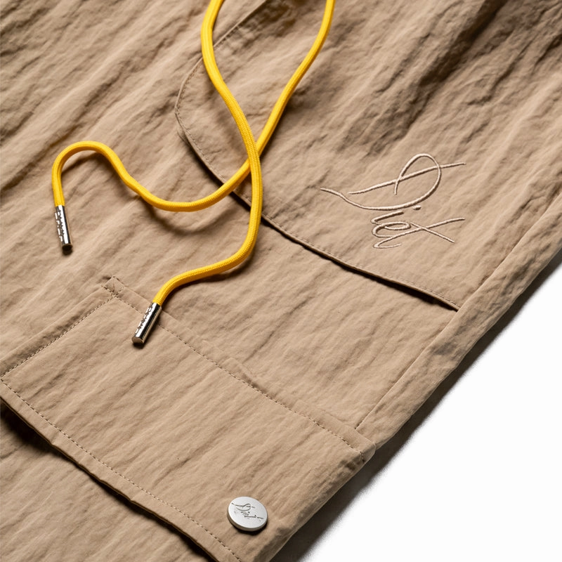 Polish Tone Diet Starts Monday Nylon Cargo Pant - Beige