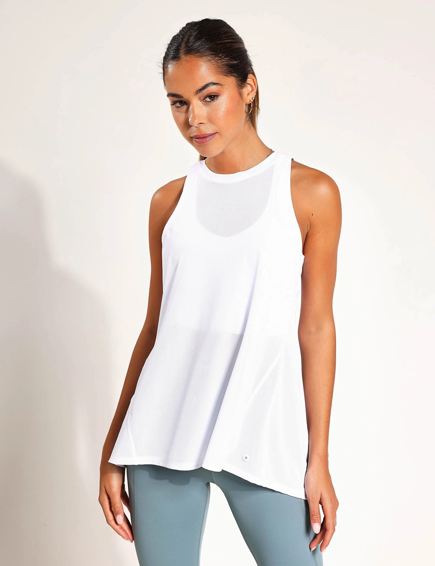 Reflective Safety Accents Kendall-XR Tank Top - Signature White