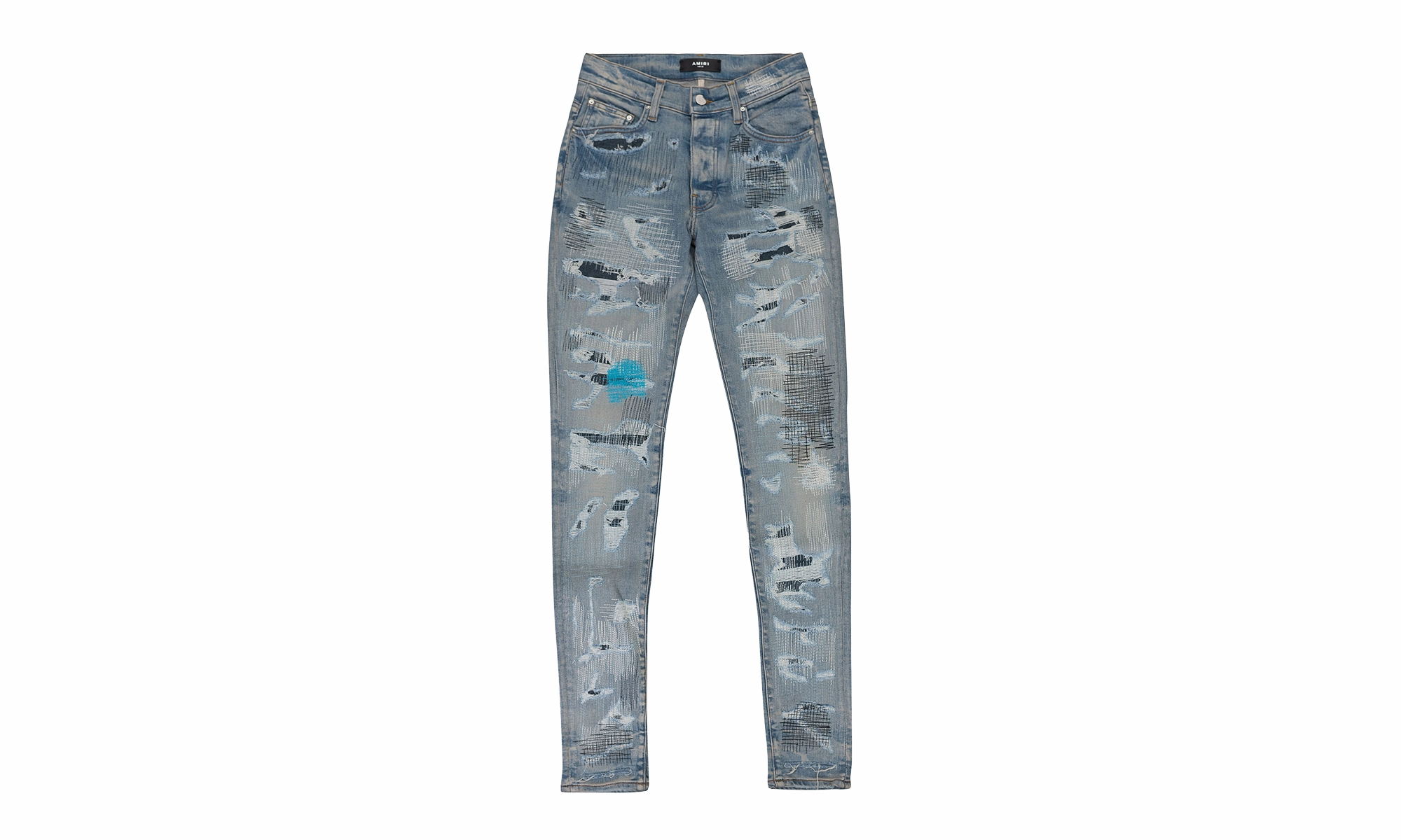 Essential Layer ALL OVER REPAIR CLAY INDIGO JEANS "Clay Indigo"