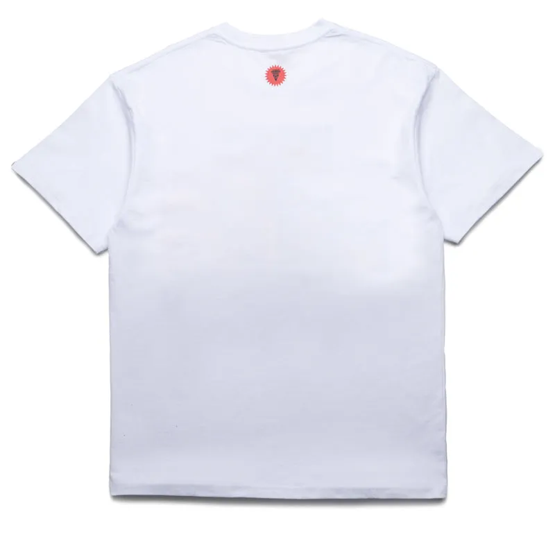 tennis venue kimono silhouette Ice Cream Warbucks Tee - White