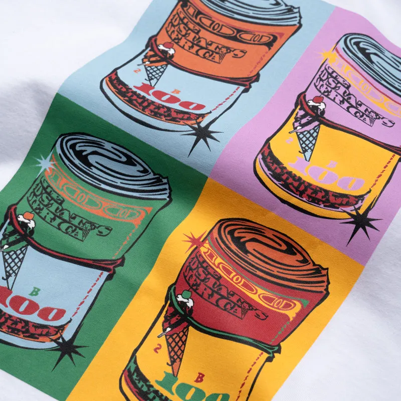 Ice Cream Warbucks Tee - White art gallery venue