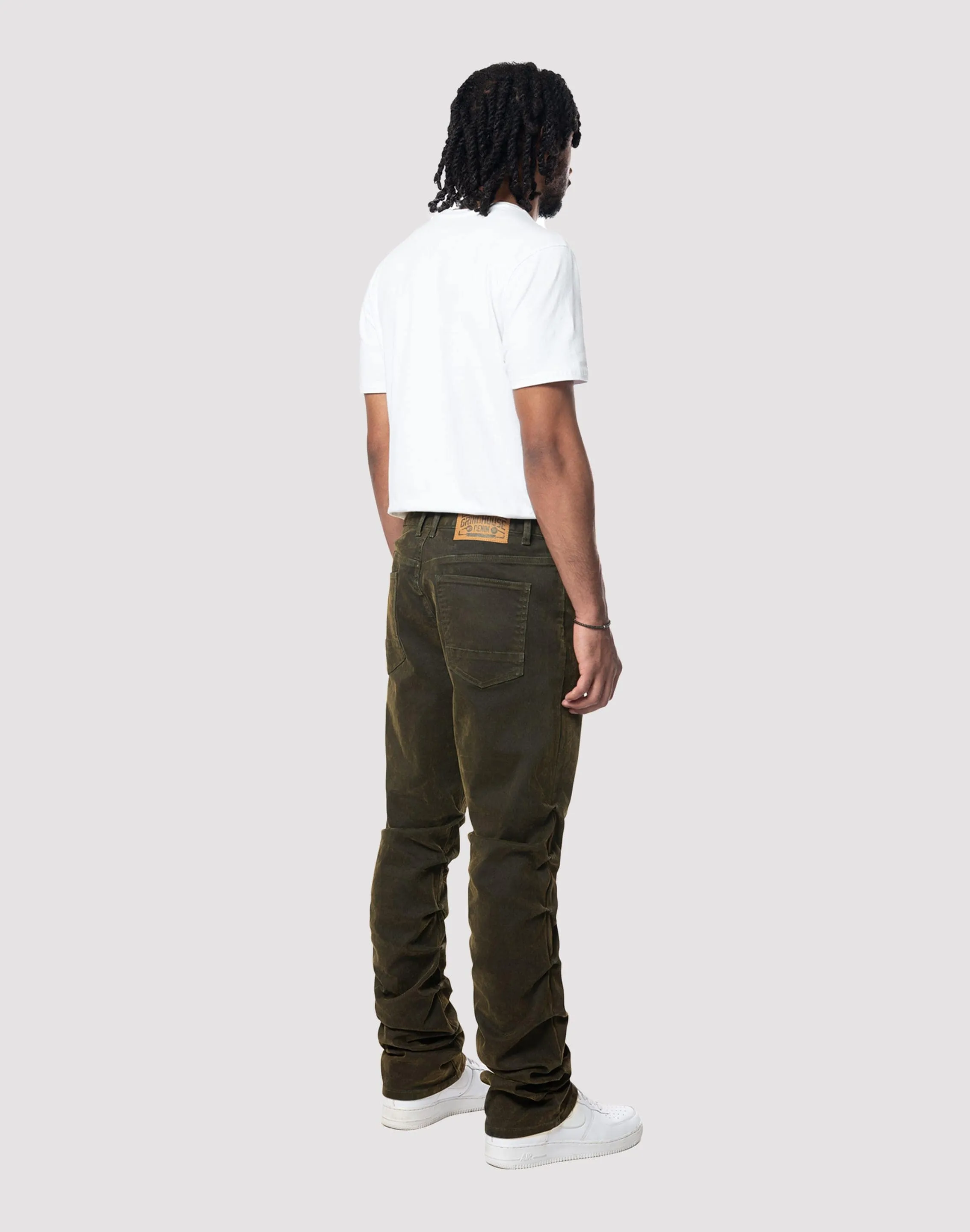 LayeredPaneling OdorResistant Coating Grindhouse Merino Flocked Slim Fit Jeans