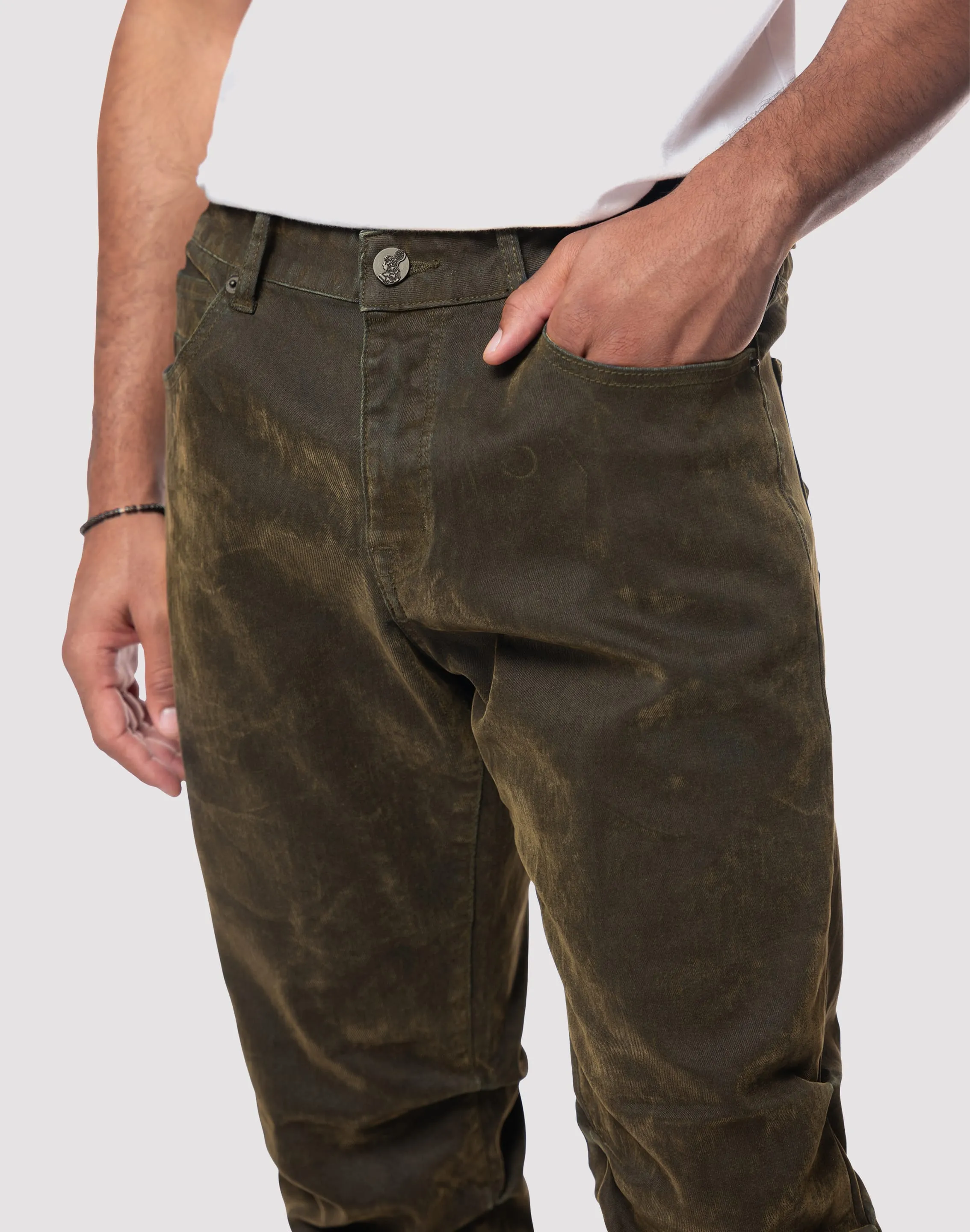 TaglessDesign Grindhouse Merino Flocked Slim Fit Jeans