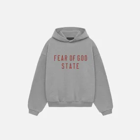 AntiStaticLining Soft Jersey ESSENTIALS KIDS FLEECE HOODIE - DARK HEATHER
