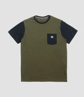 Patagonia Shop Sticker Pocket Responsibili-Tee T-Shirt - Tent Green Activewear