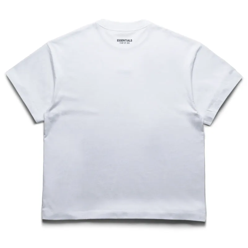 Fear Of God Essentials Vintage Fit Tee - Bright White Date night Ribbed Cuff Details