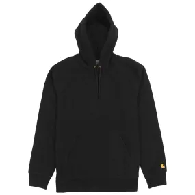 Carhartt WIP Hooded Chase Sweat -  Black / Gold Ventilated Panels Road Trip