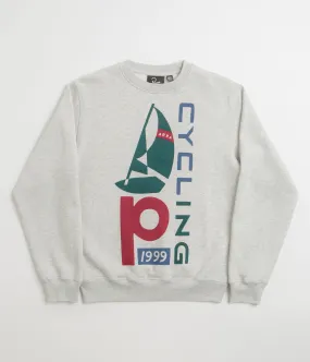 by Parra Sail Bike Crewneck Sweatshirt - Heather Grey right for hot weather