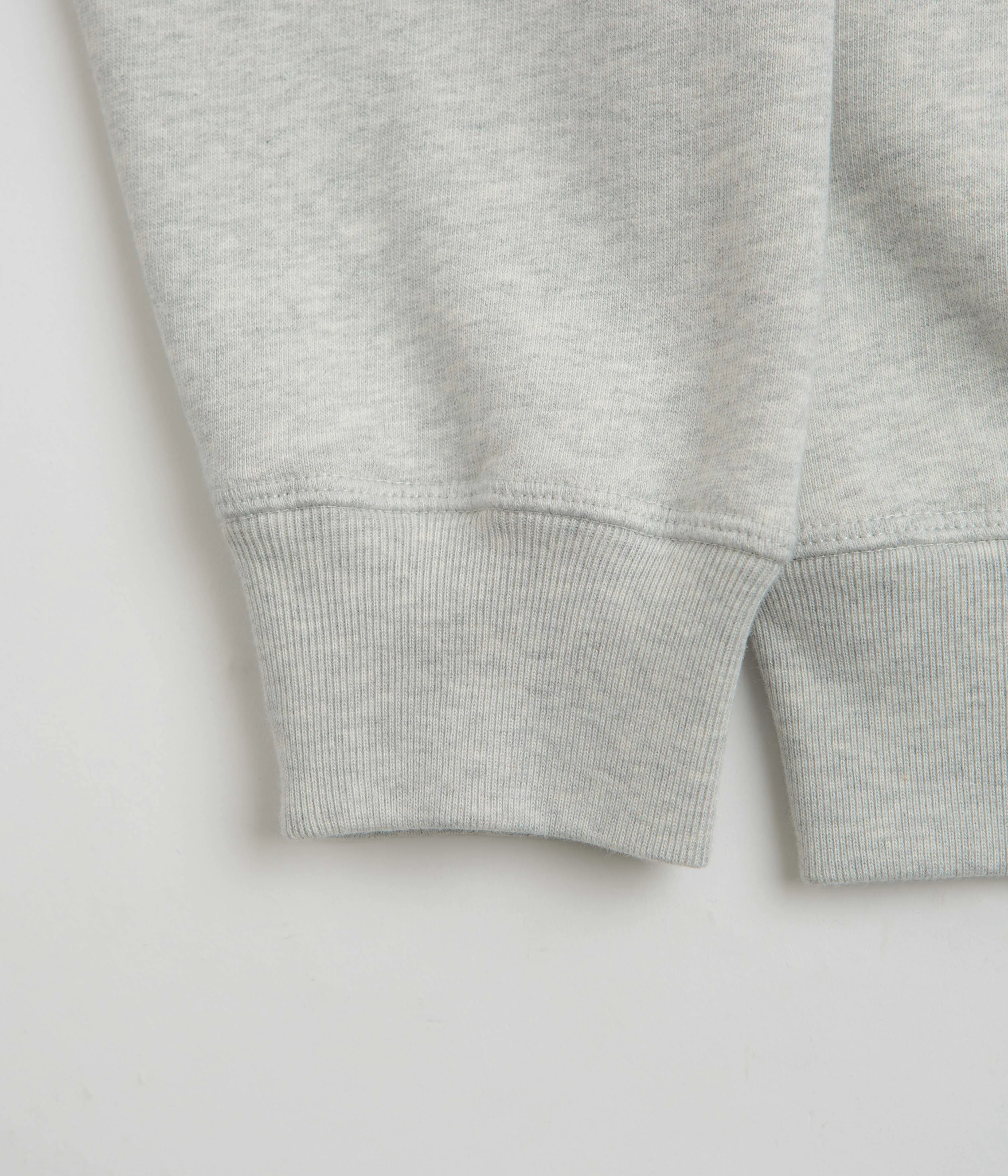 product UV resistant protection by Parra Sail Bike Crewneck Sweatshirt - Heather Grey