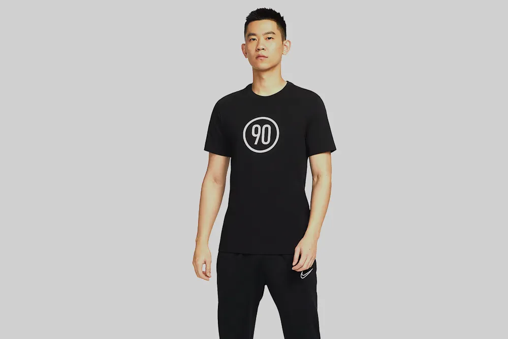 Sleeveless Tee Ventilated Side Panels Nike Total 90 Graphic Tee 'Black'