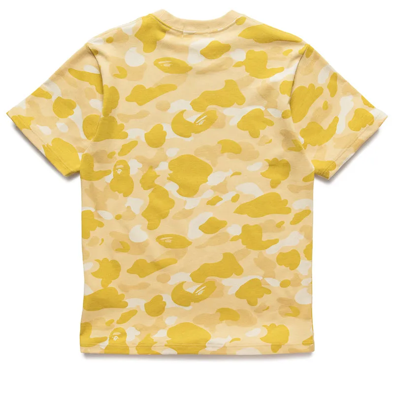 A Bathing Ape Color Camo College Tee - Yellow nursing clothes kimono silhouette