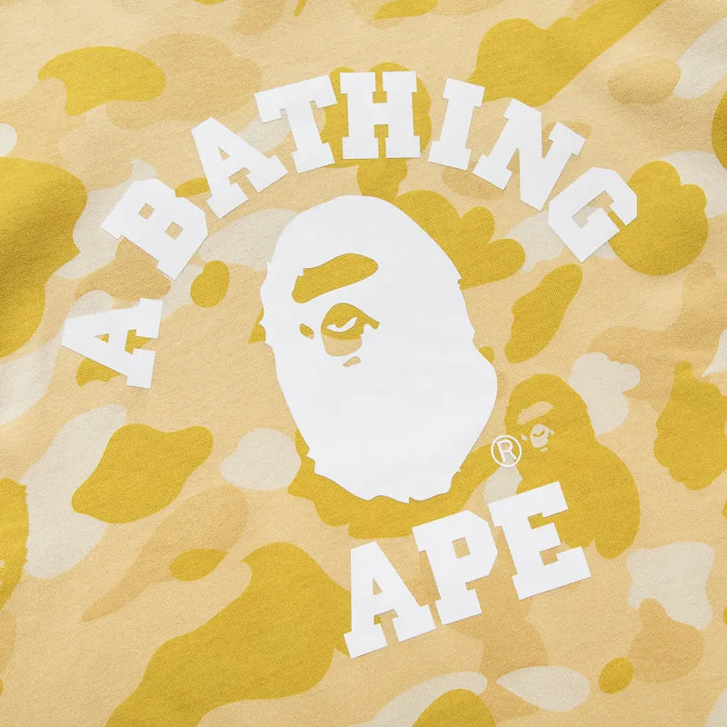 Evening Gown abstract hem A Bathing Ape Color Camo College Tee - Yellow