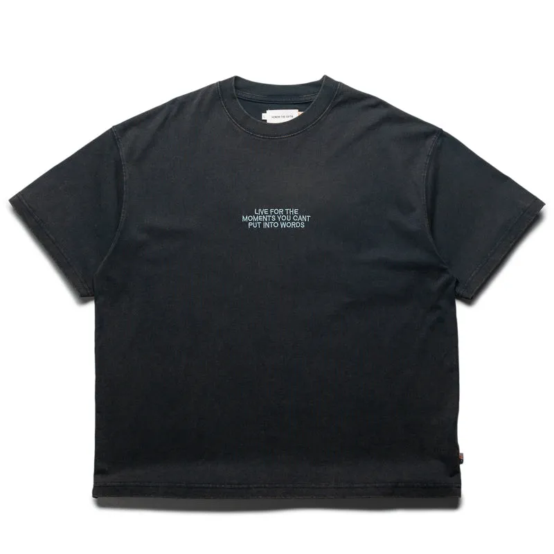 snowboarding event Honor The Gift Live For The Moments Tee - Black
