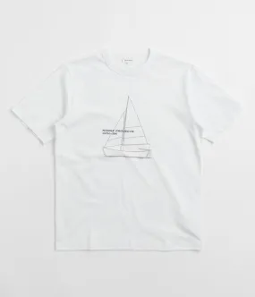 aquarium venue Norse Projects Holger Organic Boat Print T-Shirt - White