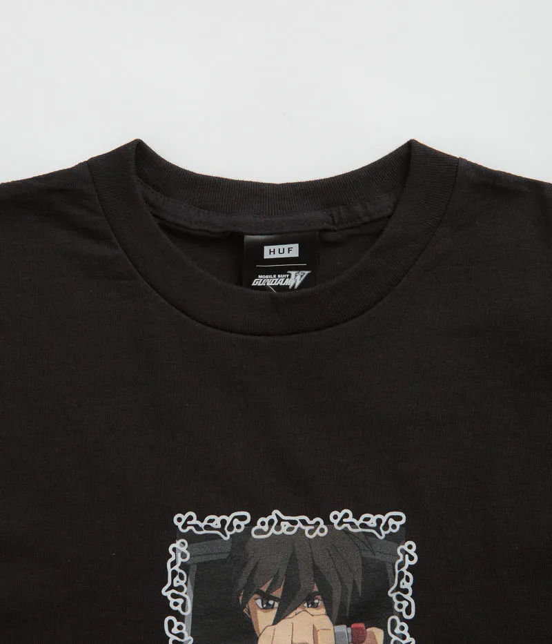 short size HUF Heero T-Shirt - Black