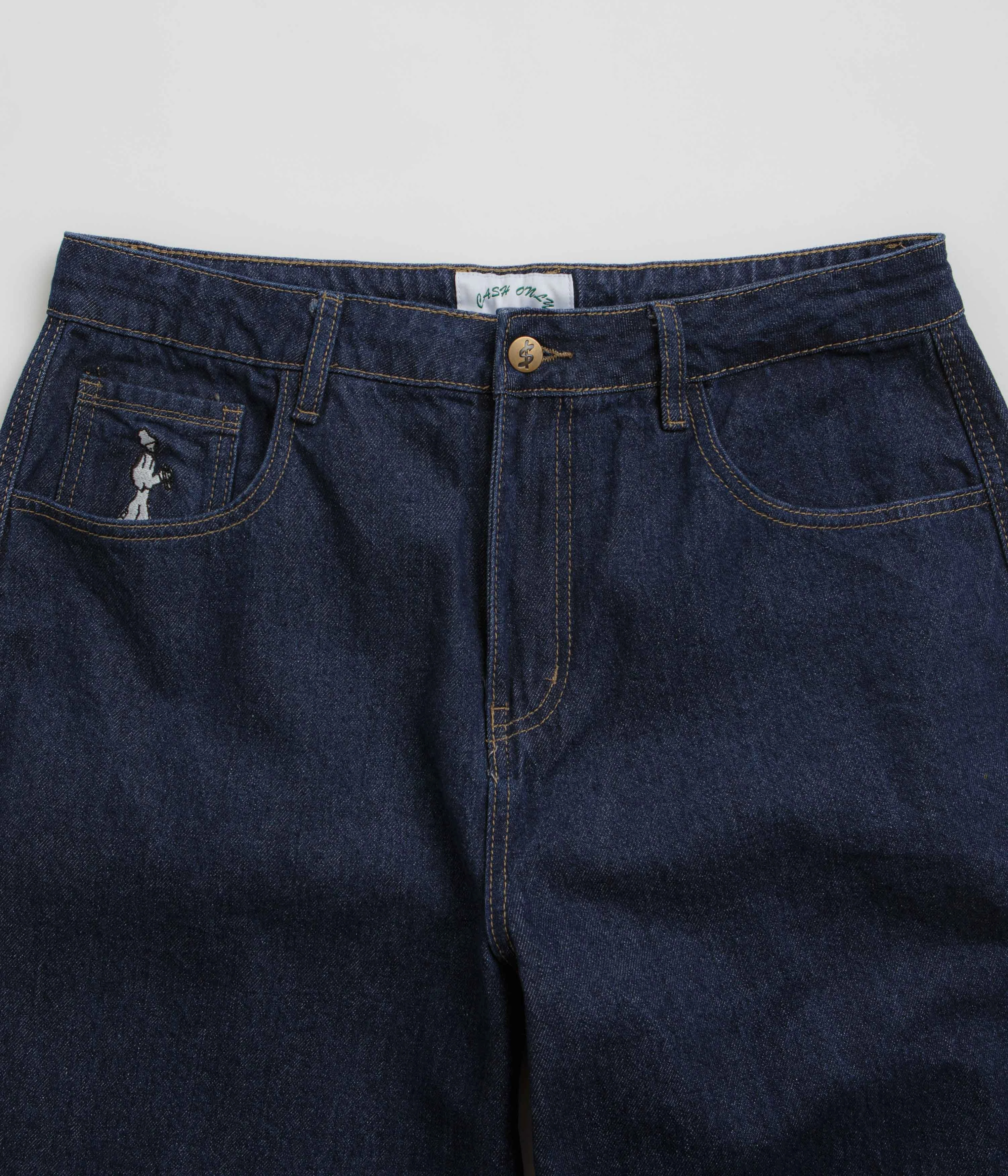 Cash Only Aleka Jeans - Raw Indigo ReinforcedKnees Non Clip