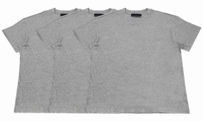 Run Glow Mens 3 PACK TEE "GREY"
