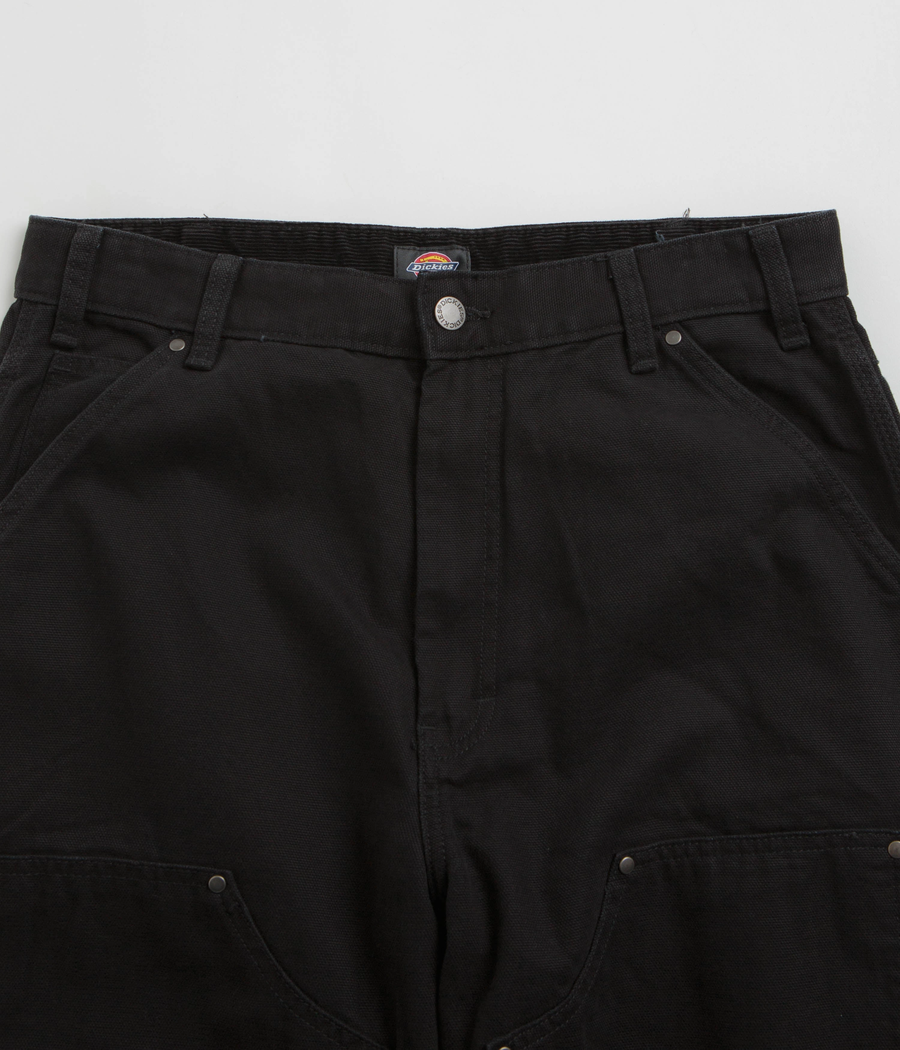 Dickies Duck Canvas Utility Pants - Stone Washed Black Multi-way wear Vintage Wash