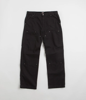 MoistureControlLiner Compact Packability Dickies Duck Canvas Utility Pants - Stone Washed Black