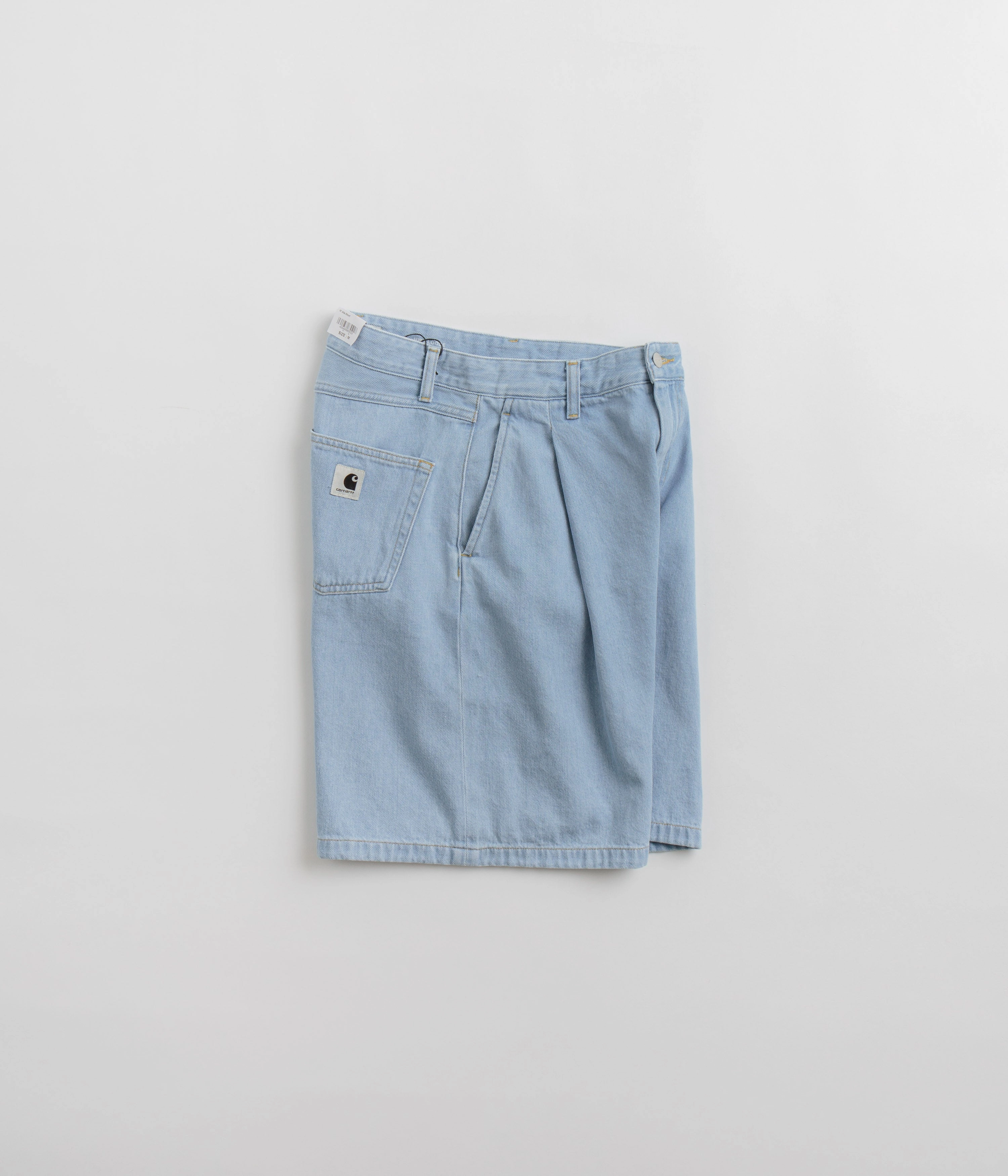 Carhartt Womens Alta Shorts - Stone Bleached Blue Easy Movement Fit Quick Drying Fabric
