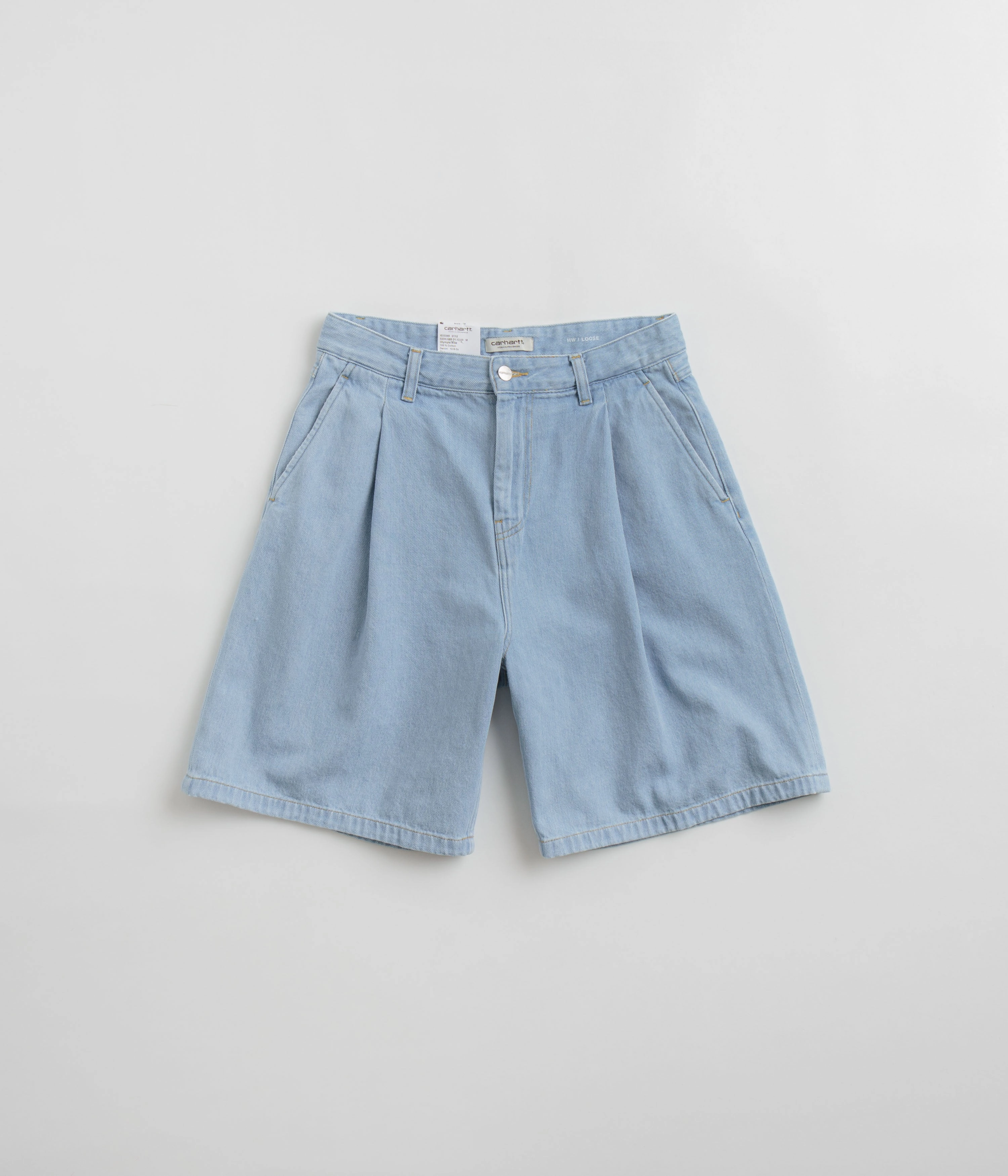 Carhartt Womens Alta Shorts - Stone Bleached Blue semi-formal look