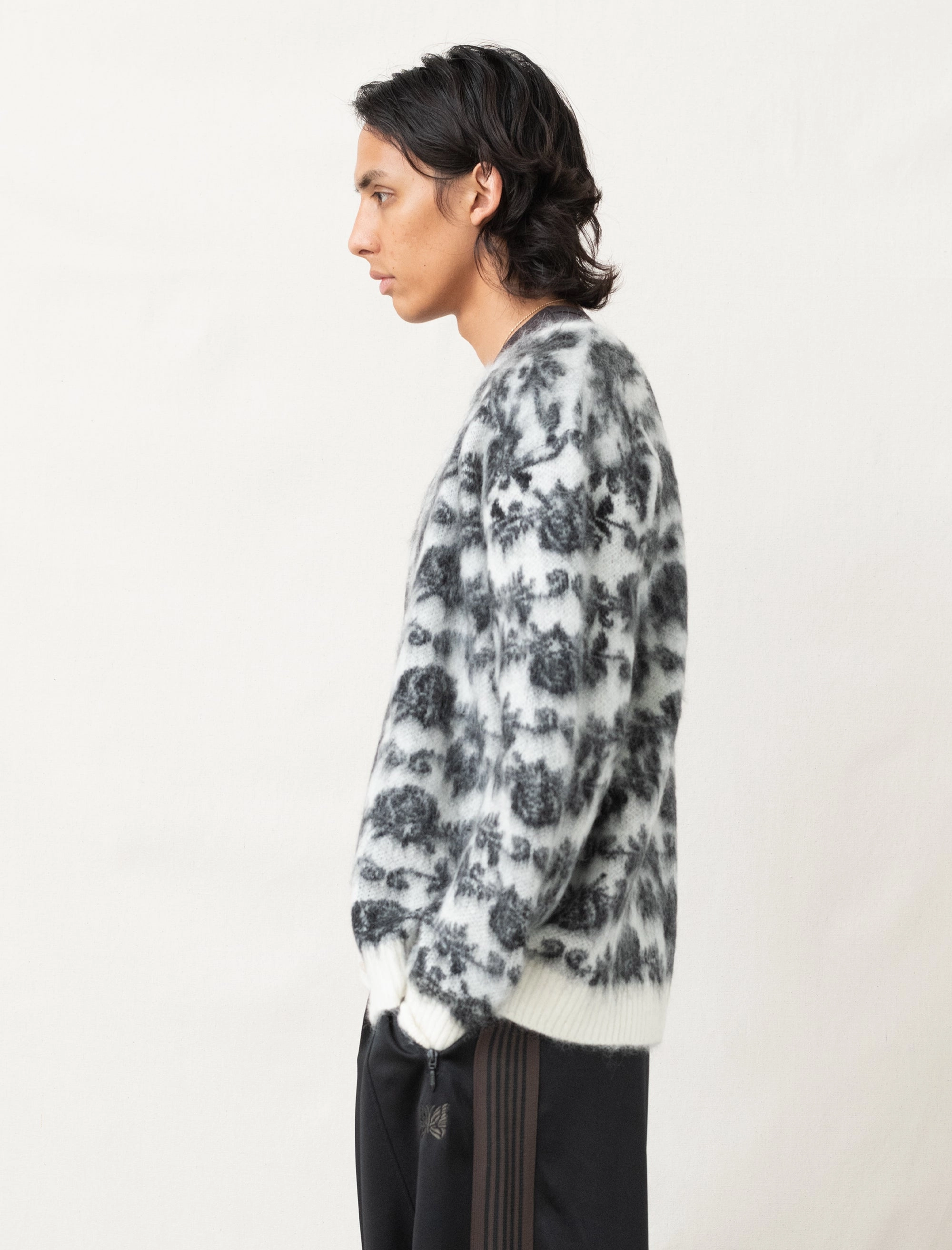 Everyday Layers Style Staple Mohair Rose Cardigan (Ice White)