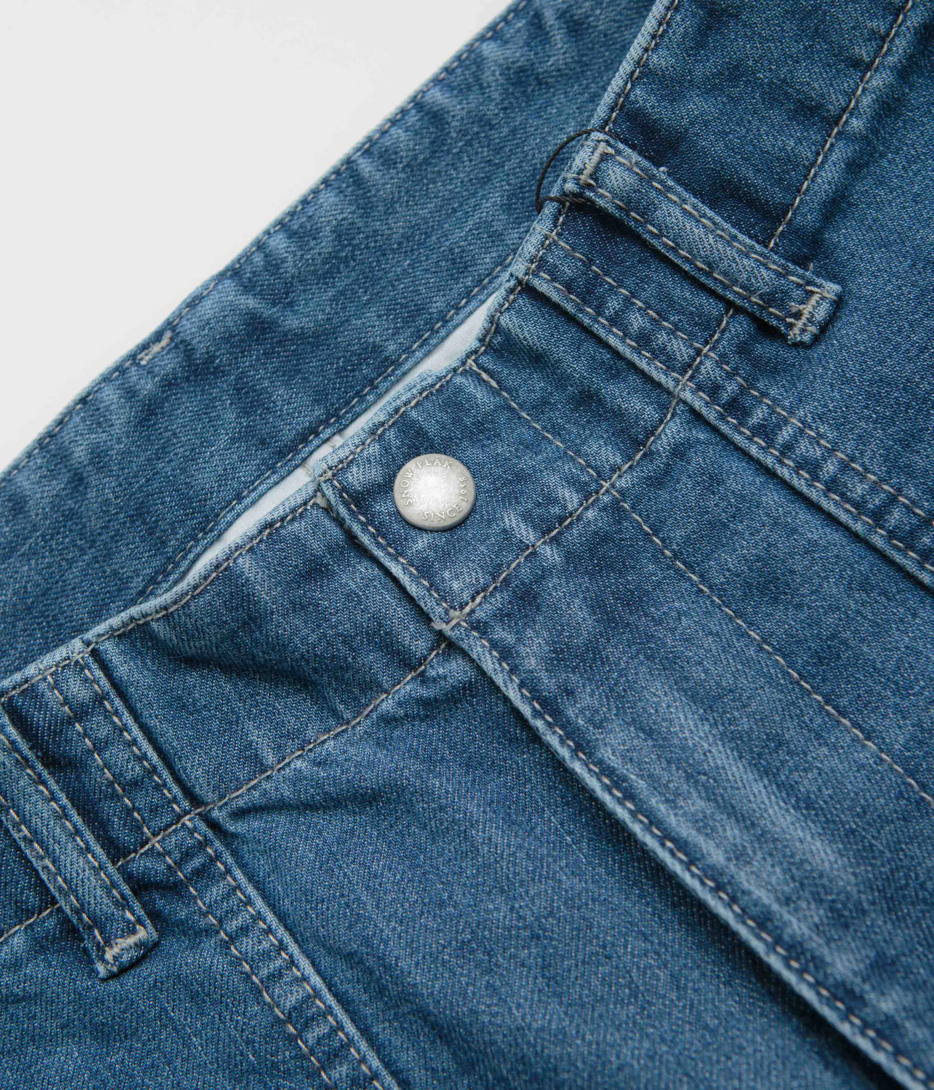 Snow Peak Takibi Denim Pants - Light Blue Breathable Lining