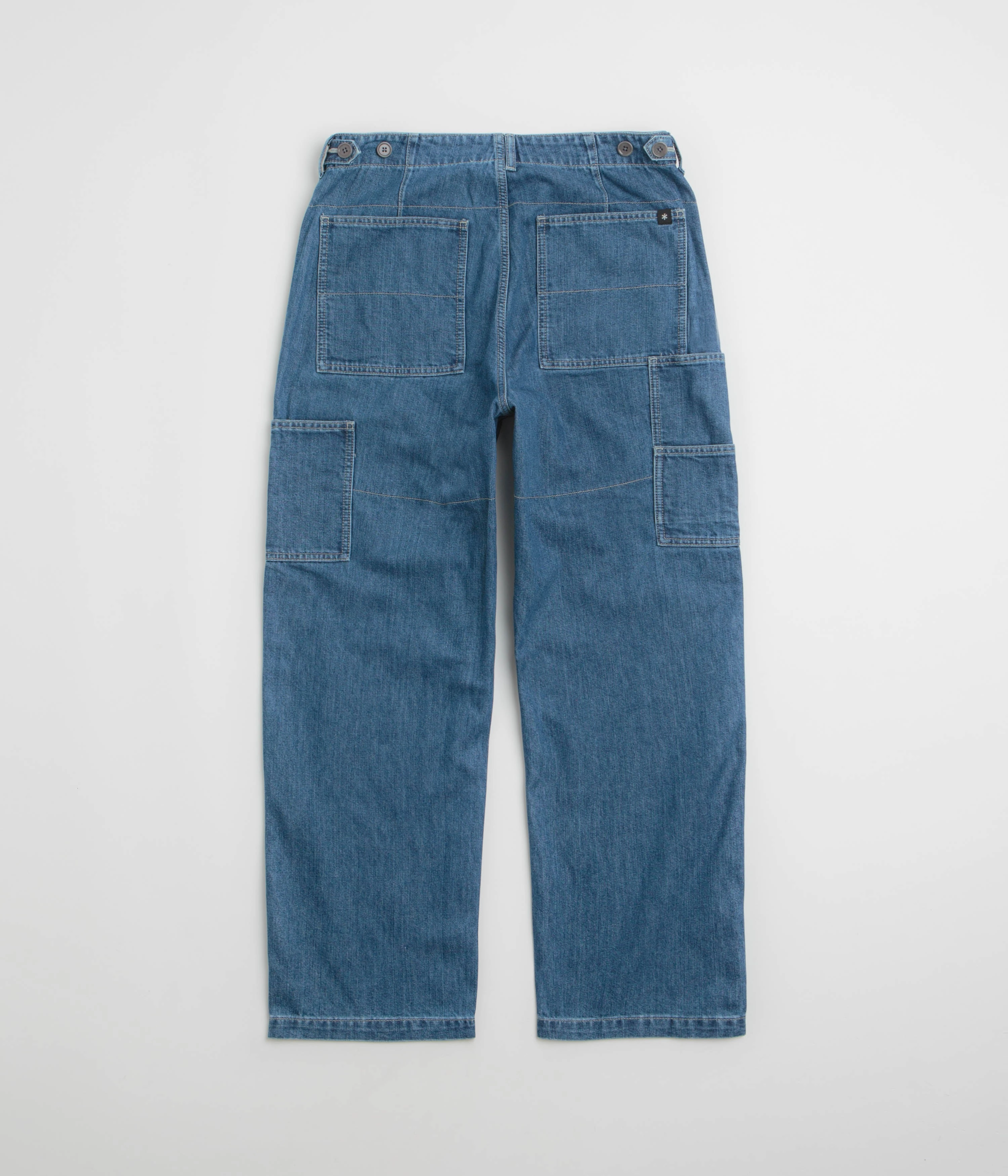 Pocket Reinforcement hypoallergenic material Snow Peak Takibi Denim Pants - Light Blue